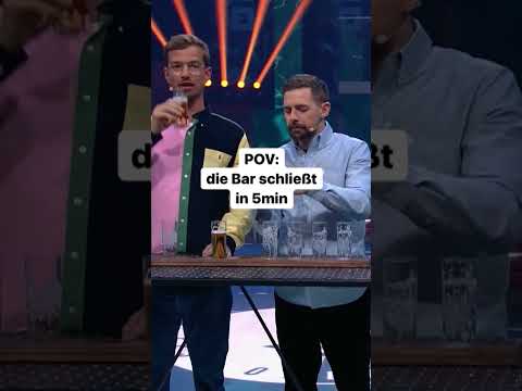 When the bar closes in 5 minutes! 😜