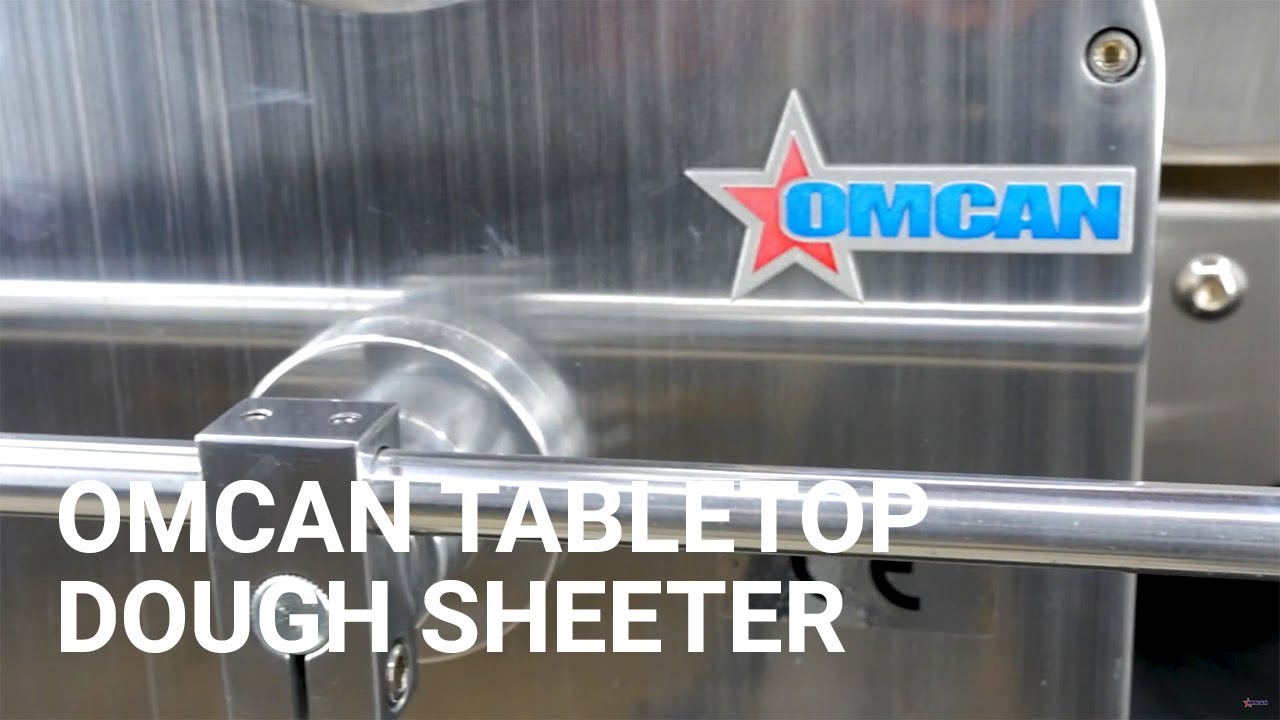 Video thumbnail for Stainless Steel Table Top Dough Sheeter with 88" Conveyor Length – 0.75 HP (550 W), 220 V, 1 Phase