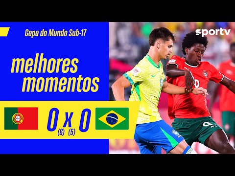 Gols e lances de Portugal x Brasil