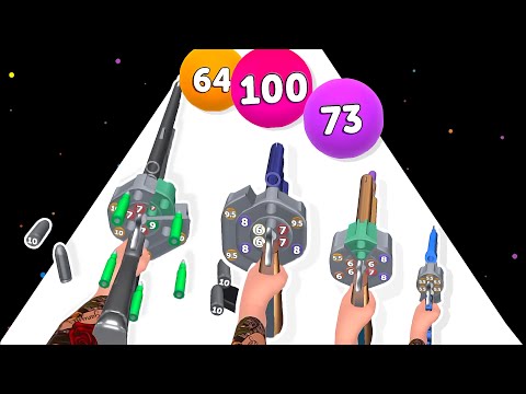 Revolver Rush 3D game in MAX LEVEL ⭐ Merge Simulator Battles ( Gun Shooter )