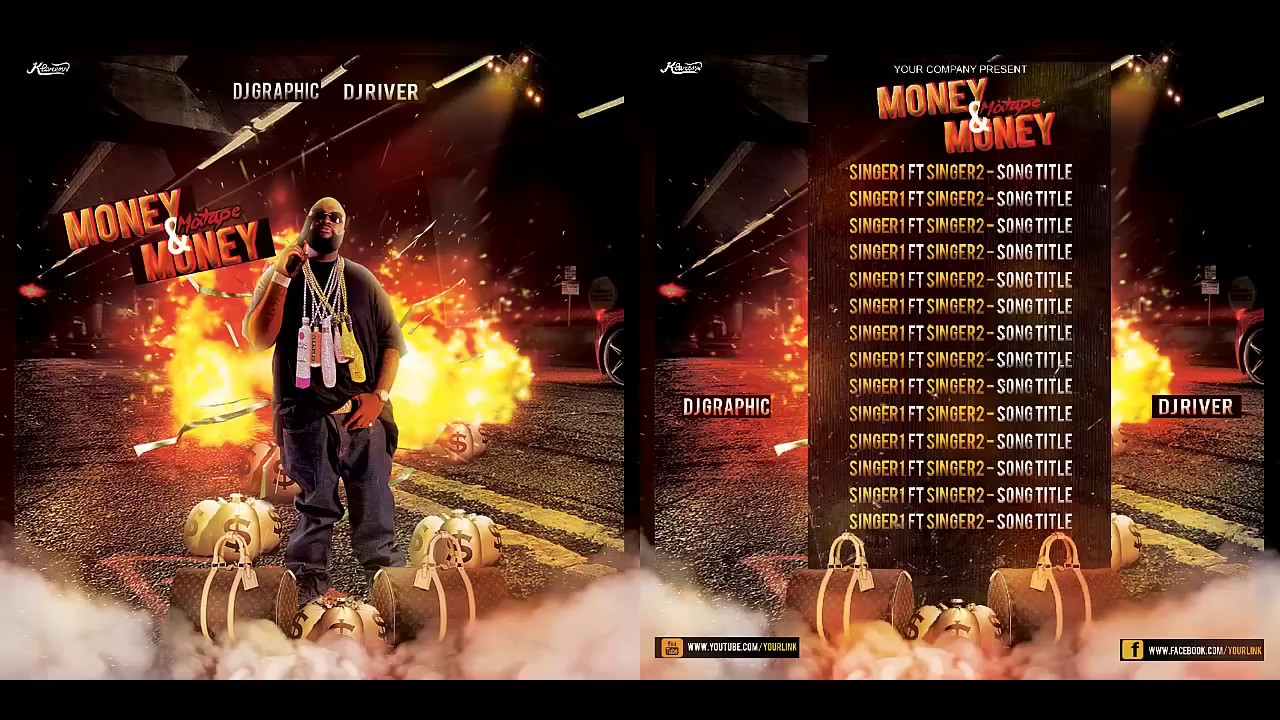 Hip Hop Mixtape/Album CD Cover FREE PSD TEMPLATE