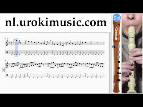 Blokfluit Leren Spelen (G.) Kenny B - Parijs Tablatura Deel#1 um-i799