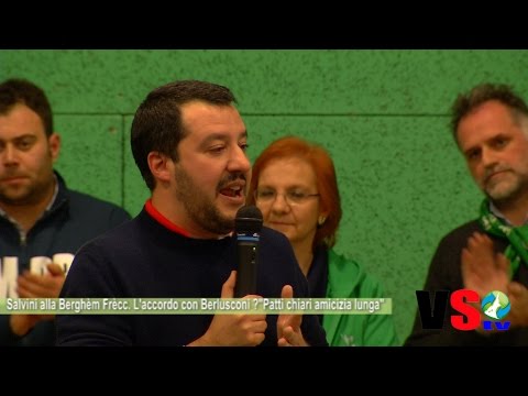 Salvini alla Berghèm Frècc  L'accordo con Berlusconi ?"Patti chiari amicizia lunga", valseriana ne