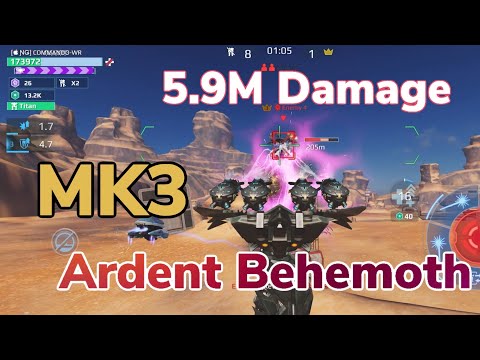 MK3 Ardent Behemoth Hel | 5.9M Damage | war robot Gameplay