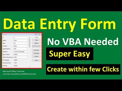 How to Create Excel Data Entry Form (No VBA) | Super Easy
