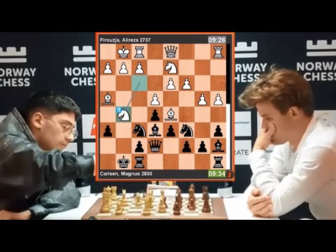 🎦 Alireza Firouzja vs Magnus Carlsen | Norway Chess 2024  #magnuscarlsen #alirezafirouzja