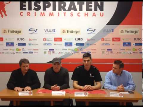 Pressegespräch zum 29. und 30. Spieltag der Eispiraten Crimmitschau