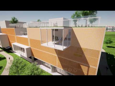 Standing Foot Land Jinmen County Jinhu Creche integrada em grande escala