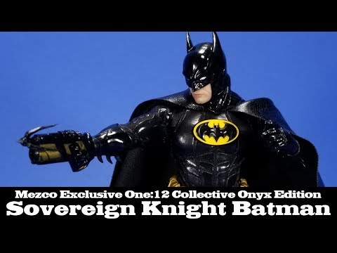Mezco Sovereign Knight Batman Exclusive Onyx Edition DC One:12 Collection Action Figure Review