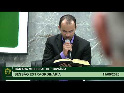 5° Sessão Extraordinária - 11/09/2026 | Câmara Municipal de Turvânia-GO
