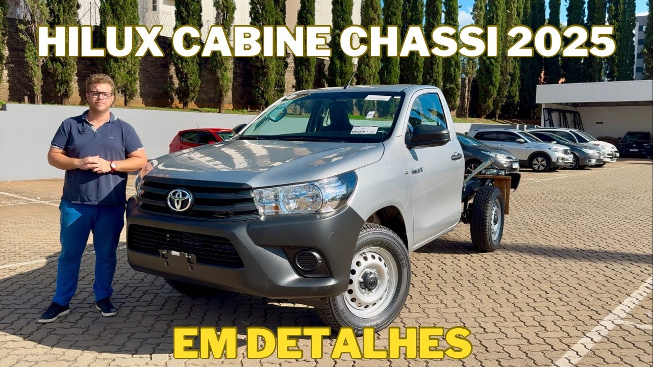 NOVA TOYOTA HILUX CABINE CHASSI 2025 - FICOU MAIS COMPLETA!