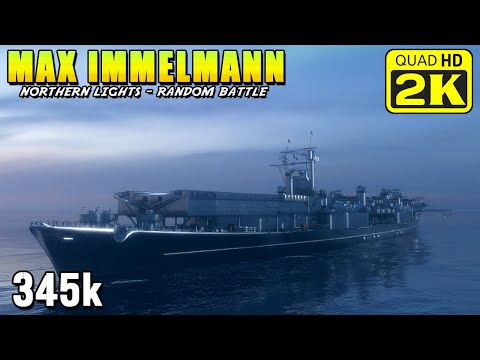 Aircraft carrier Max Immelmann - good positioning prevented defeat