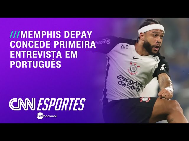 Autor do gol da vitória, Memphis Depay concede 1ª entrevista em português | CNN NOVO DIA