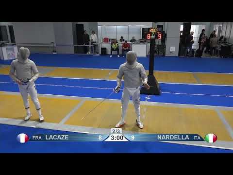 2023 Day01 T16 04 M S Individual Junior Plovdiv BUL CHM YELLOW NARDELLA ITA vs LACAZE FRA
