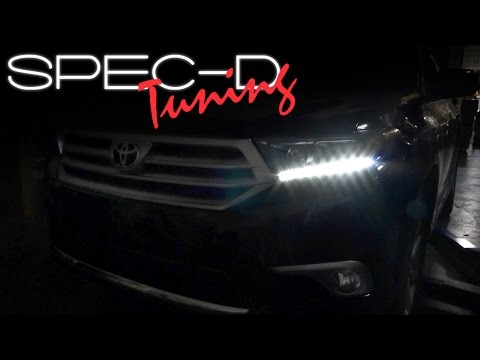 SPECDTUNING INSTALLATION VIDEO: 2011 - 2013 TOYOTA HIGHLANDER LED PROJECTOR HEADLIGHTS