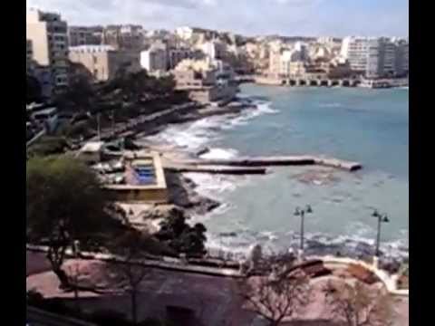 Malta, Sliema - Huge storm