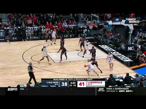 Highlights: No. 5 Louisville WBB vs. No. 8 Ole Miss (2023 NCAA Tournament)