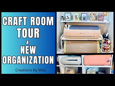 Craft Room Tour 2025 | My Dream Craft Studio & Organization