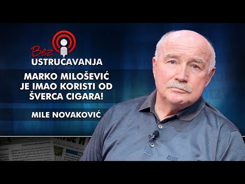 Mile Novaković - Marko Milošević je imao koristi od šverca cigara!
