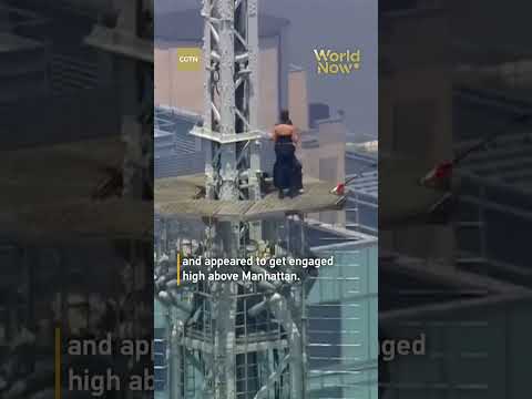 Empire State Building proposal ends in arrest after daredevil climb