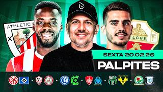 Football Predictions for February 20, 2026 (Friday) | Football Tips