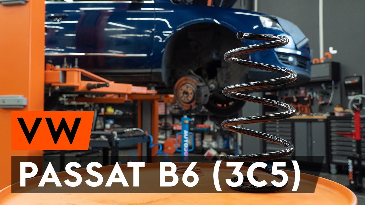 Como mudar molas de suspensão da parte dianteira em VW Passat 3C B6 Variant - guia de substituição