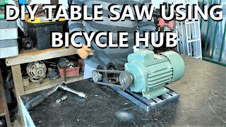 DIY Table Saw using Motorcycle Parts