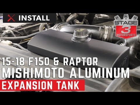 2015-2018 F150 and Raptor Mishimoto Aluminum Coolant Expansion Tank Install