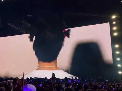 Jin playing red light green light on PTD on stage LA concert😂💜#jin #jinfunny #btsconcert #squidgame