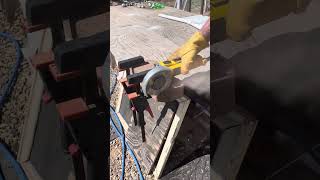 Cut through concrete brick satisfactorily.