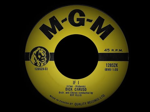 Dick Caruso - If I (M-G-M 12852X-A) 1959