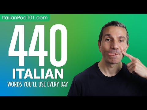 440 Italian Words You'll Use Every Day - Basic Vocabulary #84
