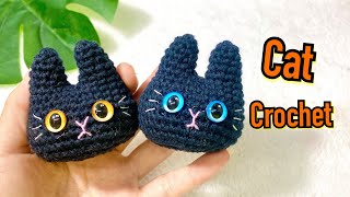 Cat Crochet Amigurumi  | Step by step Tutorial | ถักพวงกุญแจแมว
