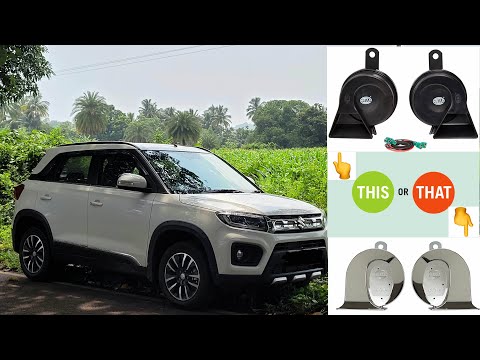 Vitara Brezza Horn Upgrade (Hella New Generation Trumpet Horn) & Comparison with Hella Chrome.