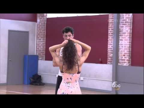 Maksim Chmerkovskiy & Meryl Davis rehersal for Week 8 of DWTS 5 5 14