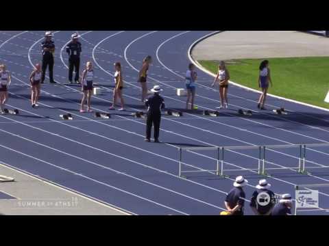U13 Girls 80m Hurdles - Finals 2 - Asics Australian Little Athletics Championships