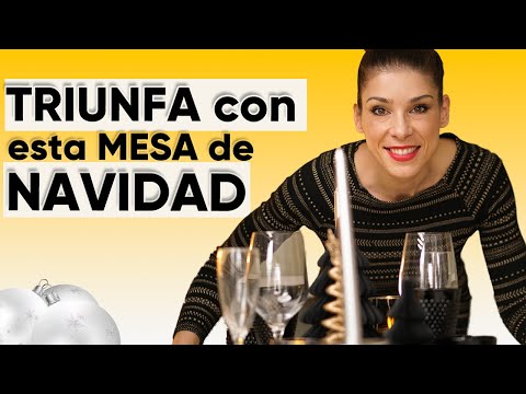 Decoración de la mesa de Navidad 2019: estilo lujoso y urbano