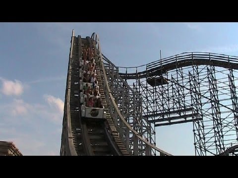 Off-ride footage of a Zeus train