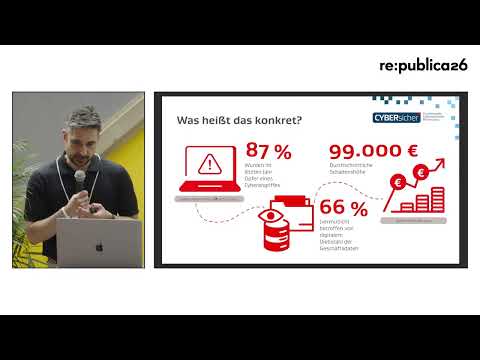 Video Thumbnail: re:publica 26: Dein Unternehmen ist nicht zu klein zum Hacken – nur zu optimistisch.