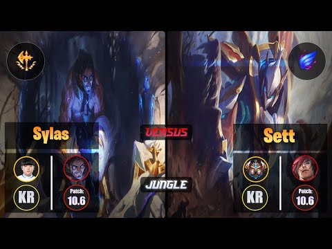 Canyon SYLAS (Jungle) [Conqueror] VS SETT - Challenger KR Patch 10.6