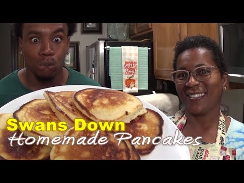 Homemade Pancakes With Swans Down Cake Flour🥞 | Crispy Buttery Edges | My Dude#1 Had A Substitute!🤣