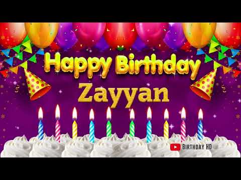 Zayyan Happy birthday To You - Happy Birthday song name Zayyan 🎁