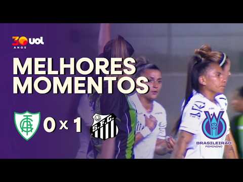Gols e melhores lances de América-MG x Santos