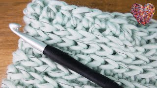 Schal aus einem Knäuel Wolle | Super schnell & einfach | Häkeln wie Sticken