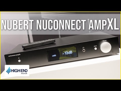 Nubert nuConnect ampXL Vollverstärker und XI-2000 RC on Wall auf der High End 2023
