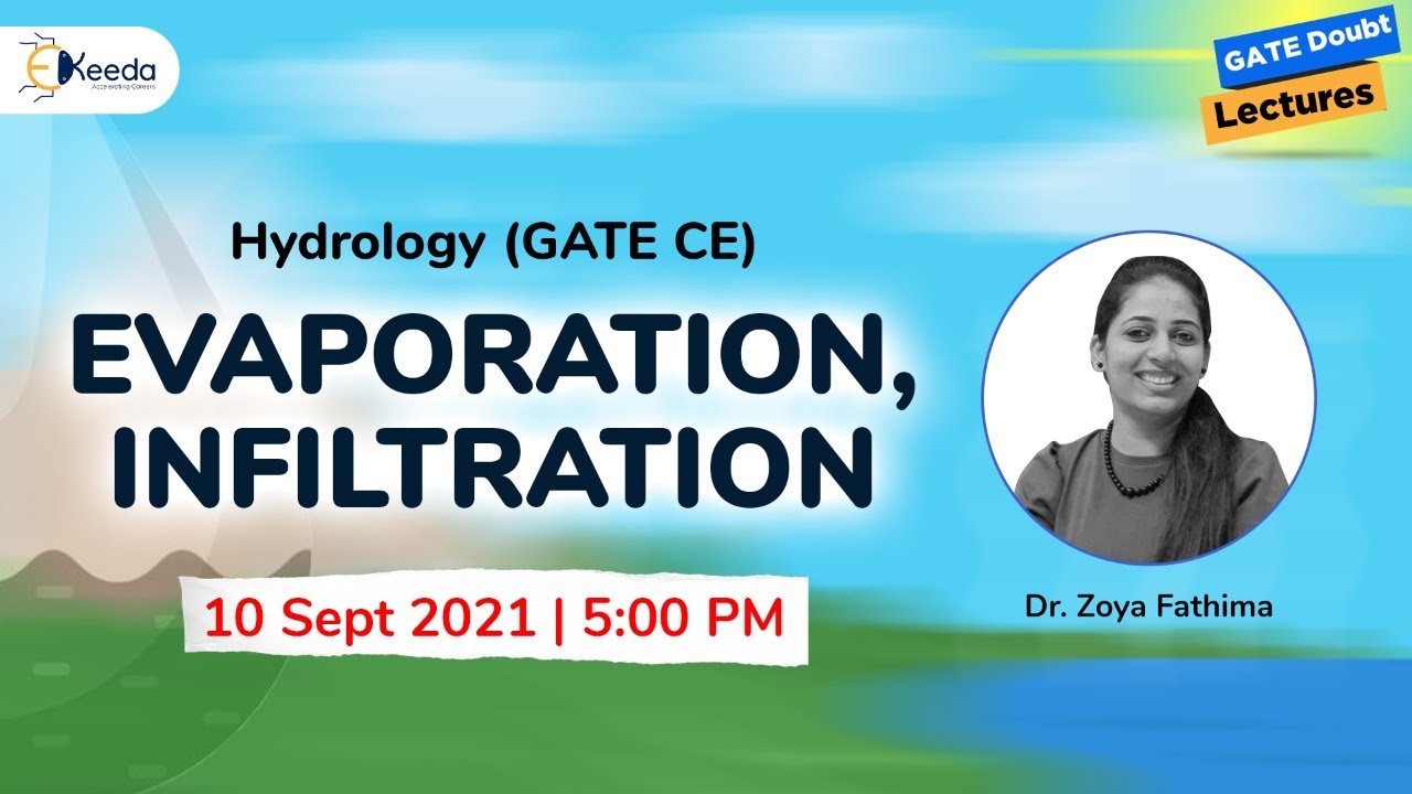 Hydrology - Evaporation, Infiltration | 10 September | 5 PM