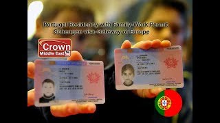 Portugal Residency Permit-TRC with Family Schengen visa 2019.