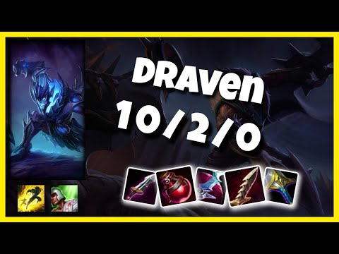 Draven Gameplay Challenger Replay S11 - 11.1 Bot Lane (10/2/0) - NA