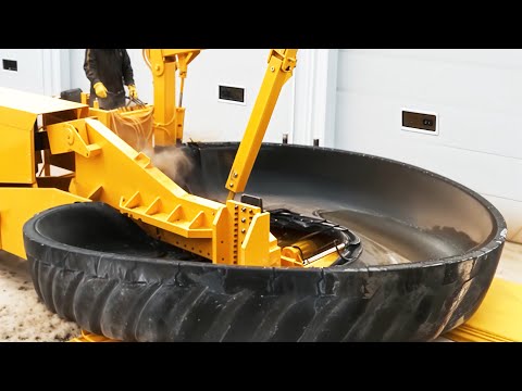 Incredible mobile car tire recycling equipment