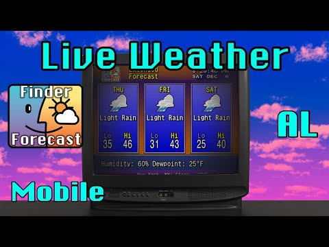 LIVE Mobile, AL Weather | Retro WeatherStar 4000 + 90s Jazz ☔🎷